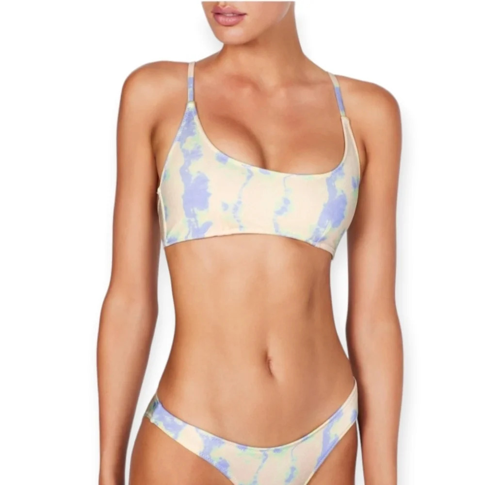 Triangl Swimwear Rina Pastel Tie Dye Swim Bikini Top Small *Top Only* - Picture 16 of 16